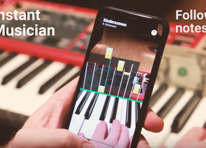1ドル紙幣で簡単にピアノが上達する?!AR教育アプリ「Instant Musician」